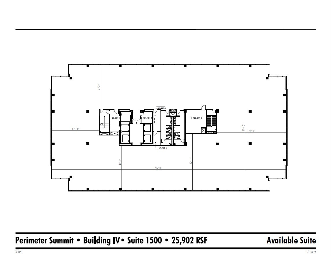 1001 Summit Blvd, Atlanta, GA à louer Plan d’étage– Image 1 sur 1