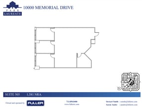 10000 Memorial Dr, Houston, TX à louer Plan d’étage– Image 1 sur 1