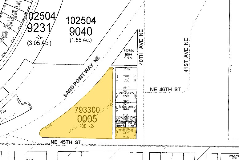 4500 Sand Point Way NE, Seattle, WA à louer Plan cadastral– Image 1 sur 4