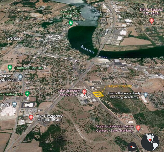 1307 Paluxy Rd, Granbury, TX à vendre - Aérien – Image 2 sur 3