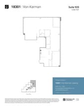 18201 Von Karman Ave, Irvine, CA à louer Plan d’étage– Image 1 sur 1