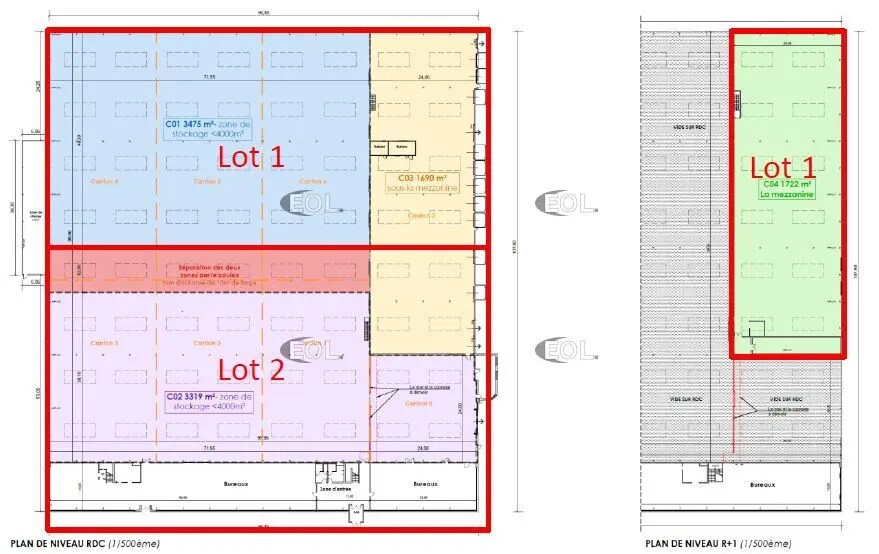 Industriel/Logistique dans Seclin à louer Plan d’étage– Image 1 sur 2