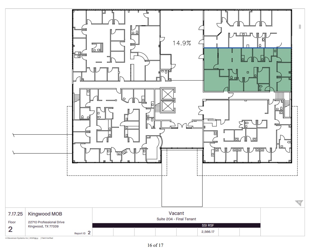 22710 Professional Dr, Kingwood, TX à louer Plan d’étage– Image 1 sur 1