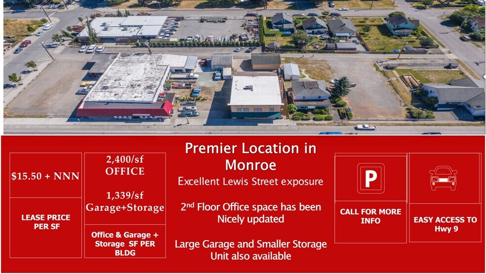 223 S Lewis St, Monroe, WA à louer - Aérien – Image 2 sur 10