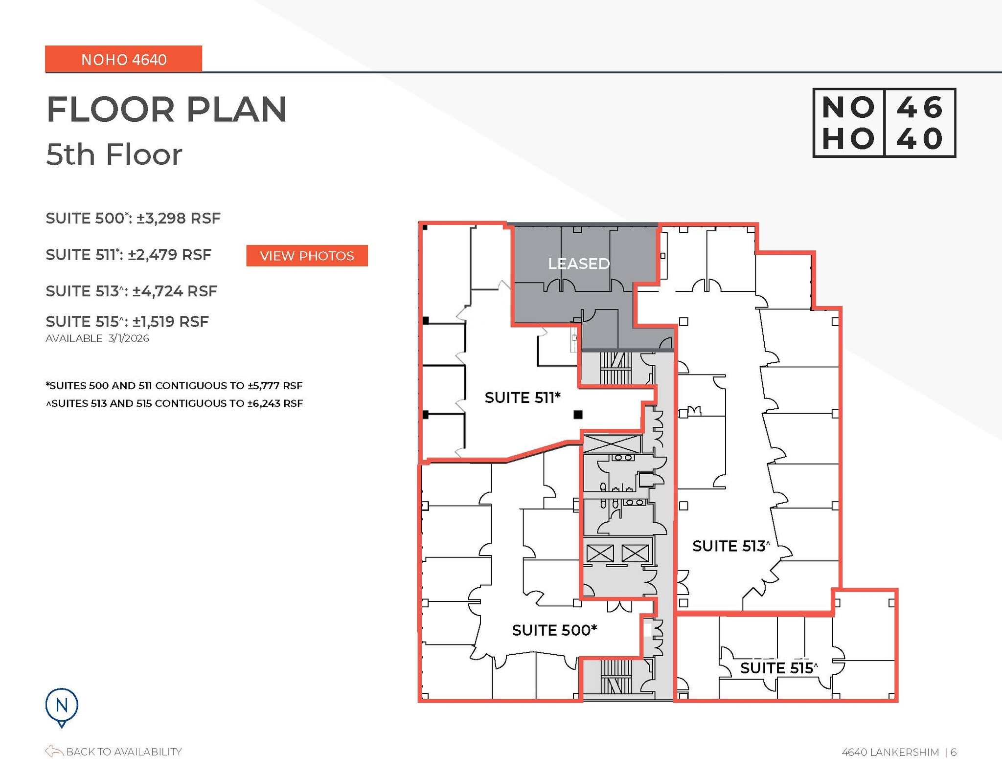 4640 Lankershim Blvd, North Hollywood, CA à louer Plan d’étage– Image 1 sur 1