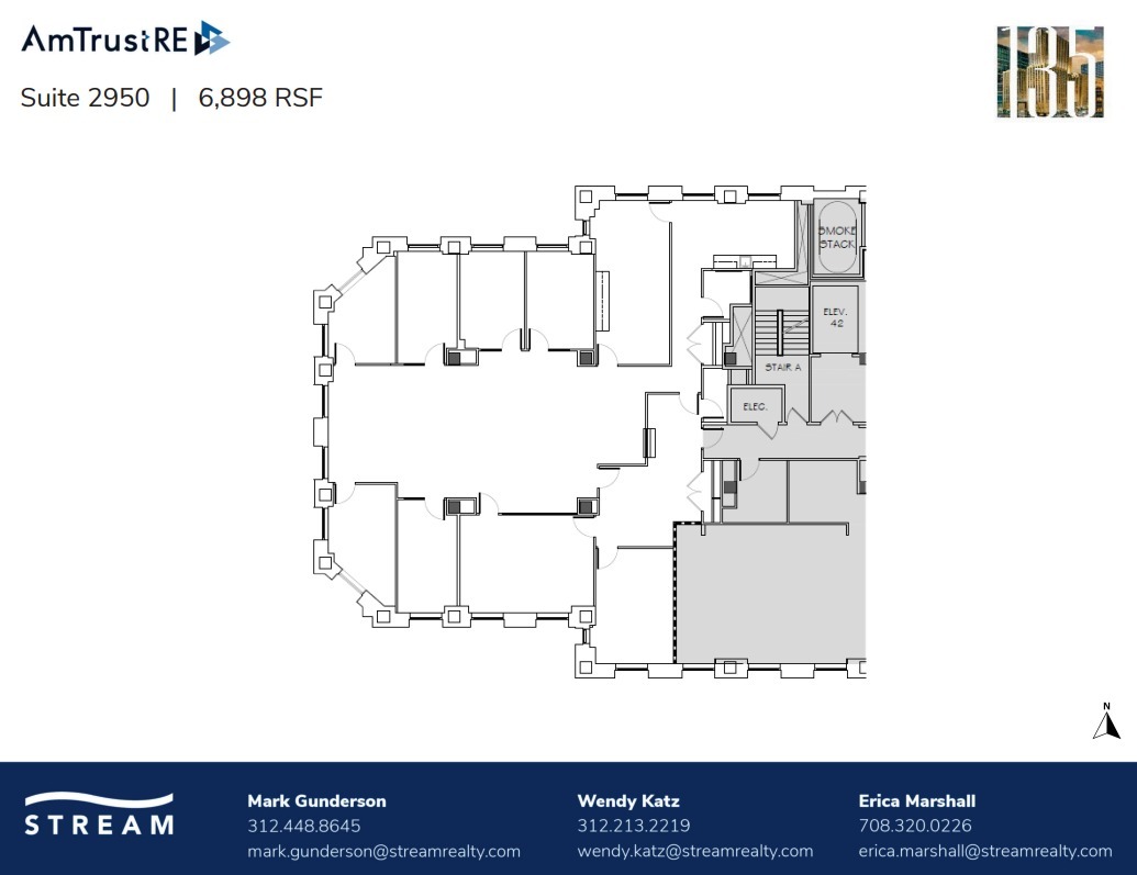 135 S LaSalle St, Chicago, IL à louer Plan d’étage– Image 1 sur 1