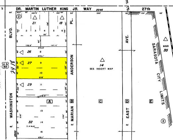 2418 N Washington Blvd, Sarasota, FL à vendre - Plan cadastral – Image 3 sur 5