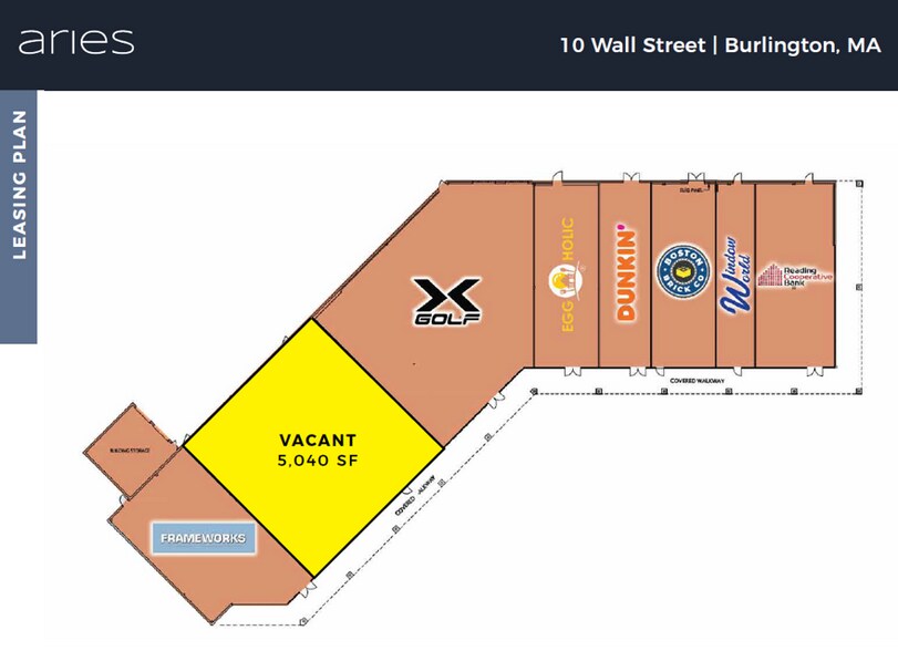 10 Wall St, Burlington, MA à louer - Plan d’étage – Image 2 sur 4