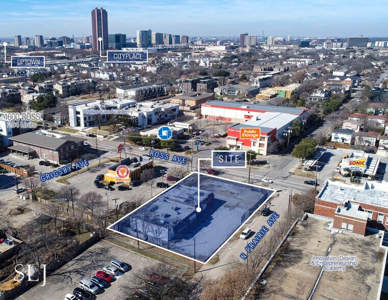 Ross Ave & N Prairie Ave, Dallas, TX à louer - Aérien – Image 2 sur 7
