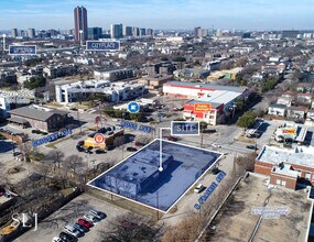 Ross Ave & N Prairie Ave, Dallas, TX - Vue aérienne vue de carte - Image1