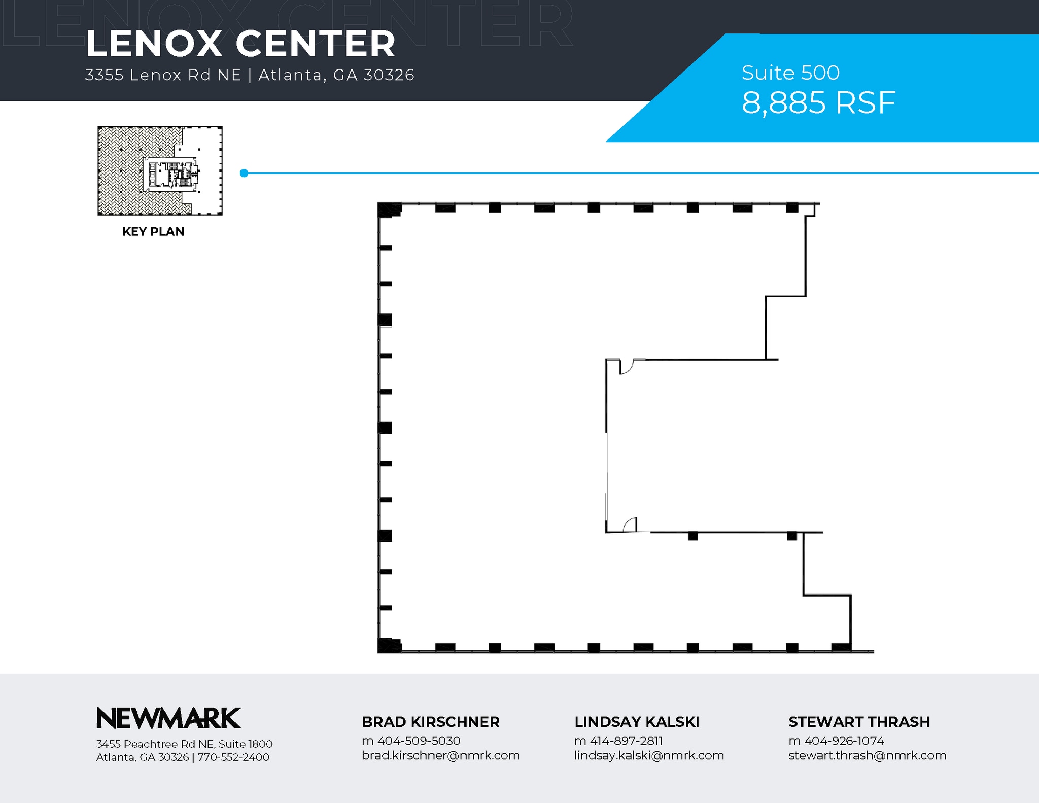 3355 Lenox Rd NE, Atlanta, GA à louer Plan d’étage– Image 1 sur 1