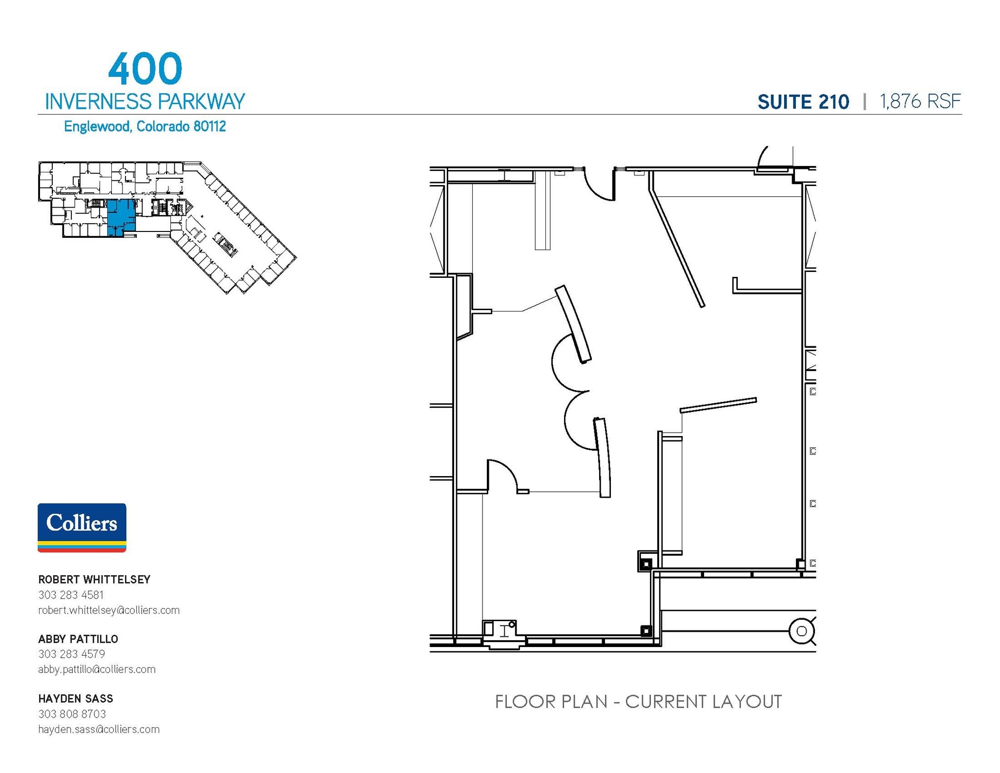 400 Inverness Pky, Englewood, CO à louer Plan d’étage– Image 1 sur 1