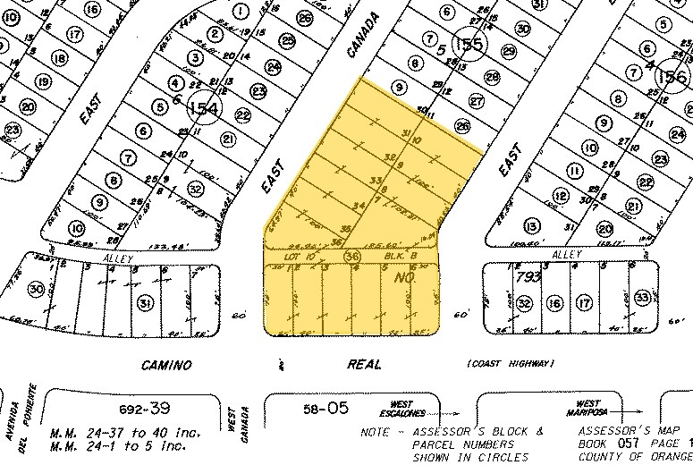 801 N El Camino Real, San Clemente, CA à vendre - Plan cadastral – Image 2 sur 8