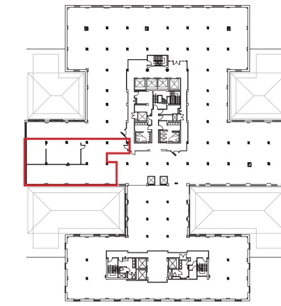 1555 St Peel, Montréal, QC à louer Plan d’étage– Image 1 sur 1