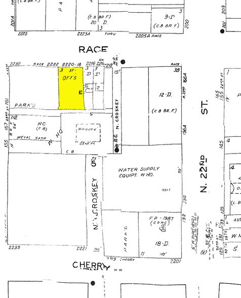 2218 Race St, Philadelphia, PA à louer - Plan cadastral – Image 2 sur 10