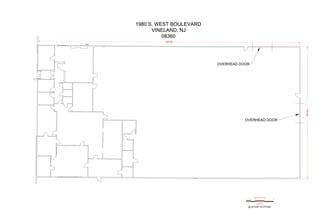 1980 S West Blvd, Vineland, NJ à louer Plan de site– Image 1 sur 1