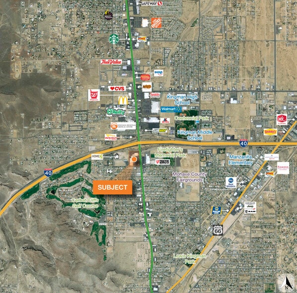 3153 N Stockton Hill Rd, Kingman, AZ à louer - Aérien – Image 3 sur 3