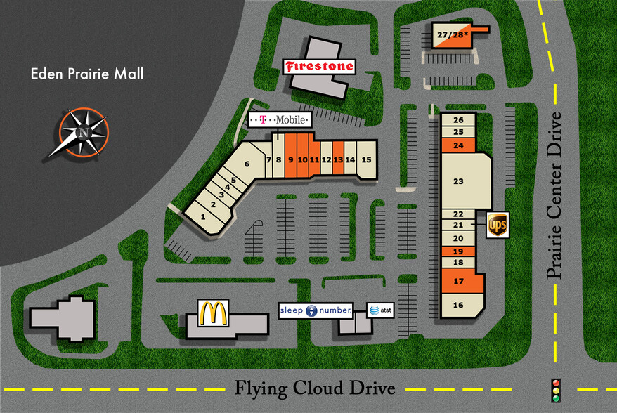 561-565 Prairie Center Dr, Eden Prairie, MN à louer - Plan de site – Image 2 sur 2