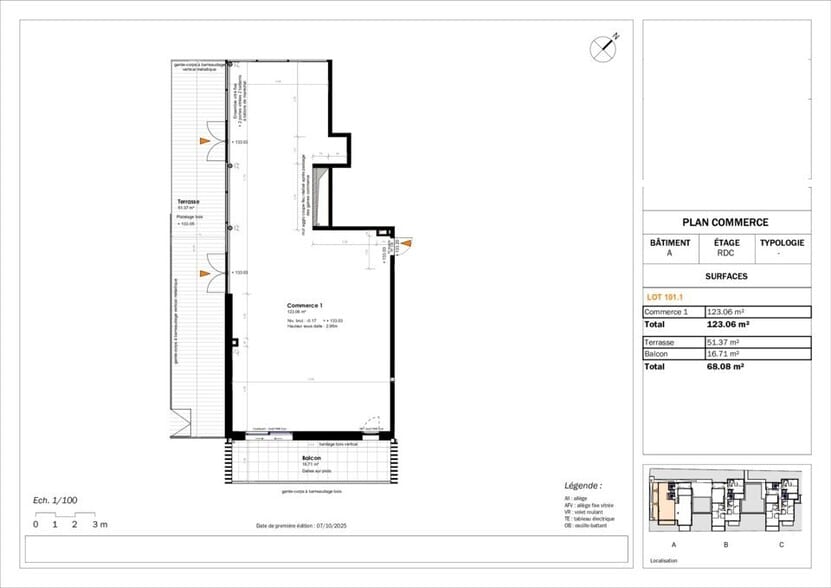 Local commercial dans La Wantzenau à vendre - Plan d’étage – Image 3 sur 4