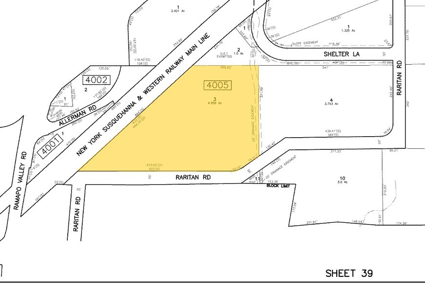 1 Raritan Rd, Oakland, NJ à louer - Plan cadastral – Image 2 sur 15