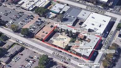 3401-3435 S Lincoln St, Englewood, CO - VUE AÉRIENNE  vue de carte