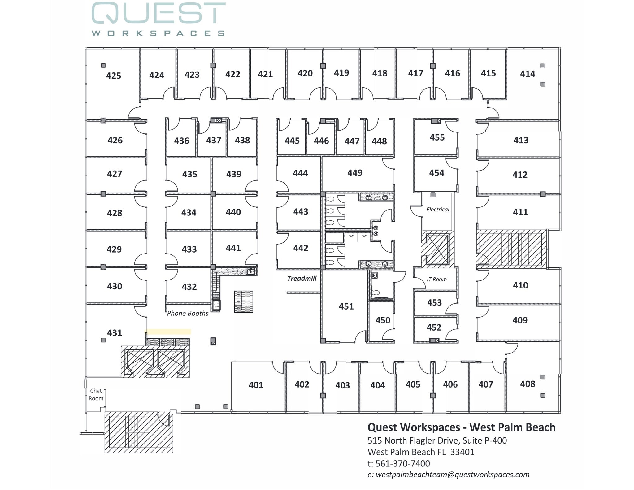 515 N Flagler Dr, West Palm Beach, FL à louer Plan de site– Image 1 sur 2