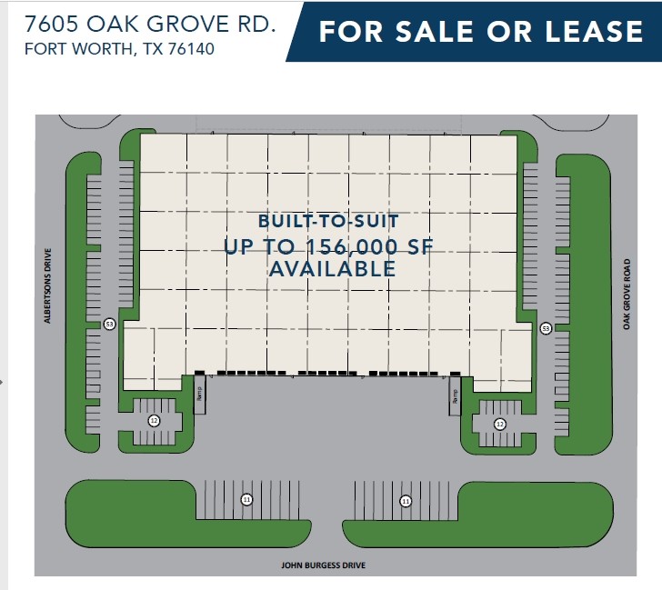 7605 Oak Grove Rd, Fort Worth, TX à louer Plan d’étage– Image 1 sur 1