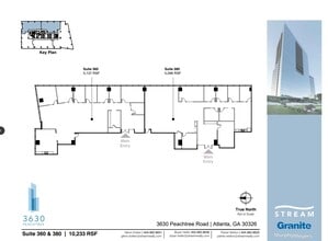3630 Peachtree Rd NE, Atlanta, GA à louer Plan d’étage– Image 2 sur 3