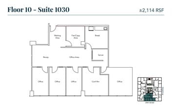 1970 Broadway, Oakland, CA à louer Plan d’étage– Image 1 sur 1