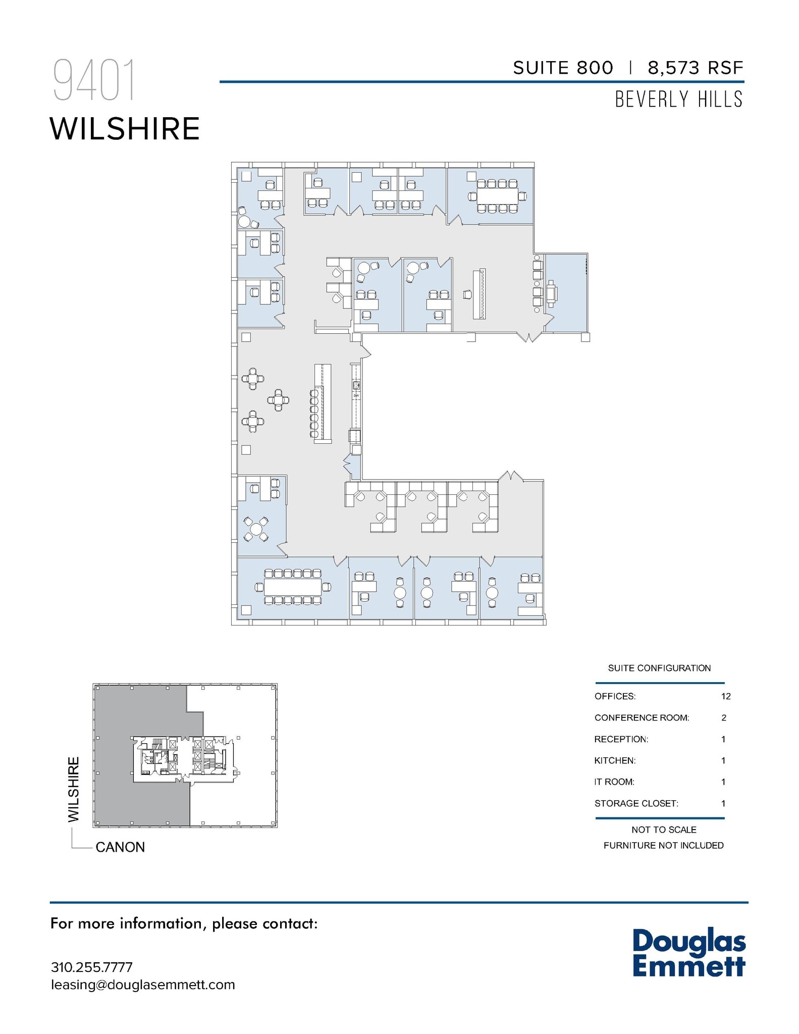 9401 Wilshire Blvd, Beverly Hills, CA à louer Plan d’étage– Image 1 sur 1