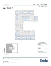 9401 Wilshire Blvd, Beverly Hills, CA à louer Plan d’étage– Image 1 sur 1