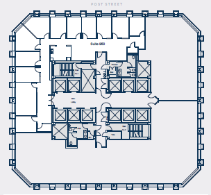 1 Post St, San Francisco, CA à louer Plan d’étage– Image 1 sur 1