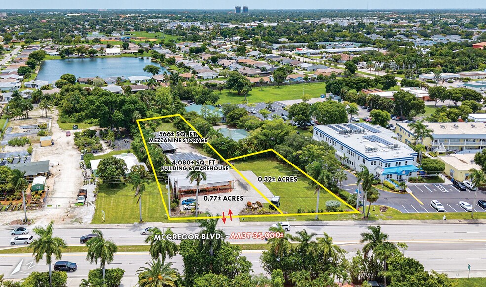 13371 McGregor Blvd, Fort Myers, FL à vendre - Aérien – Image 2 sur 5