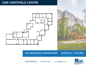 100 Hartsfield Centre Pky, Atlanta, GA à louer Plan de site– Image 1 sur 1