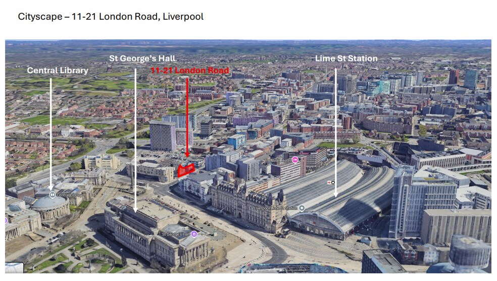 11-21 London Road, Liverpool portefeuille de 3 biens à vendre sur LoopNet.fr - Aérien – Image 3 sur 3