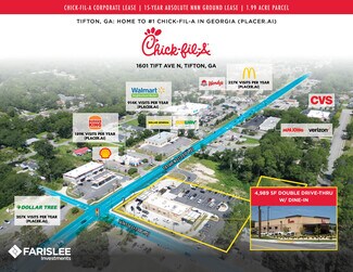 Plus de détails pour 1601 Tift Ave N, Tifton, GA - Local commercial à vendre