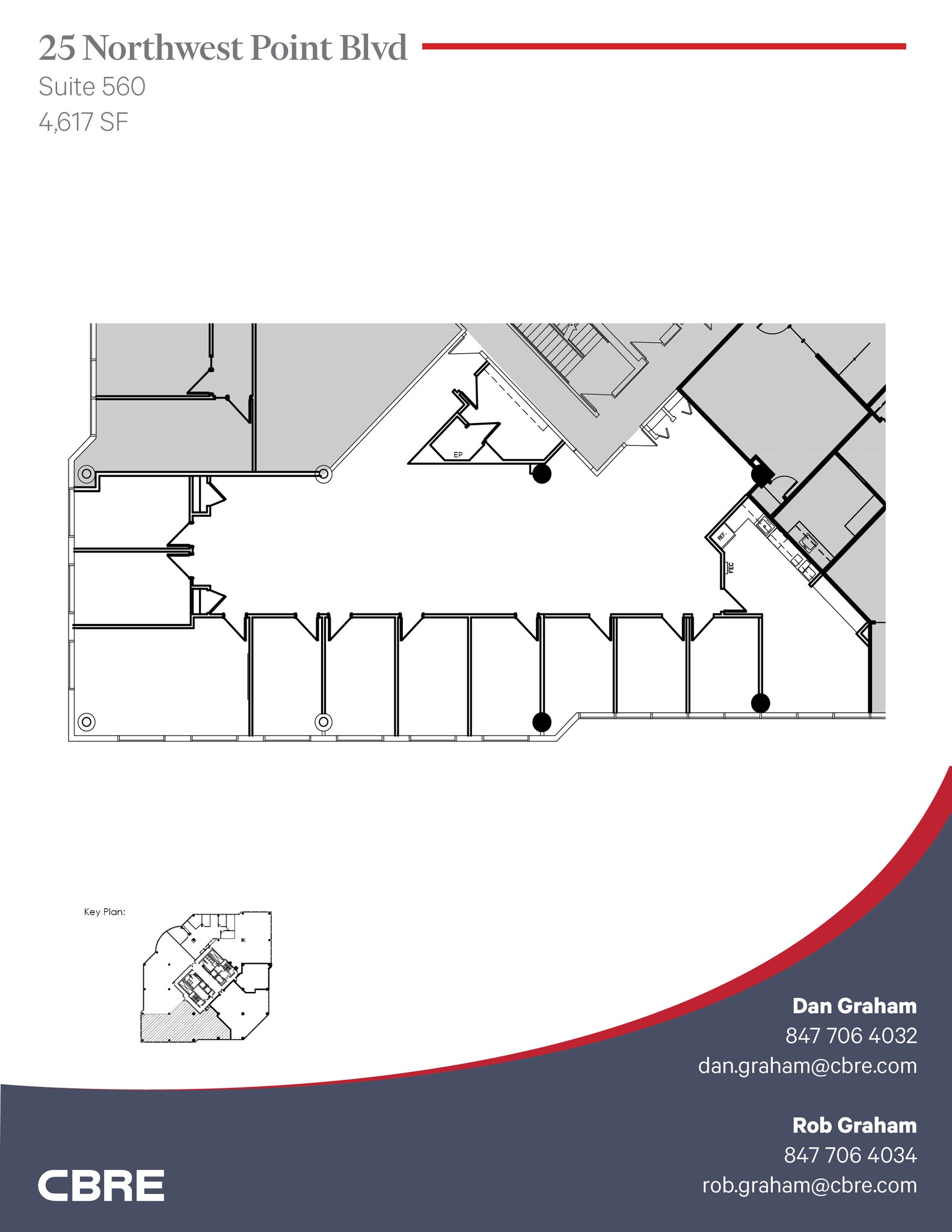 25 NW Point Blvd, Elk Grove Village, IL à louer Plan d’étage– Image 1 sur 3
