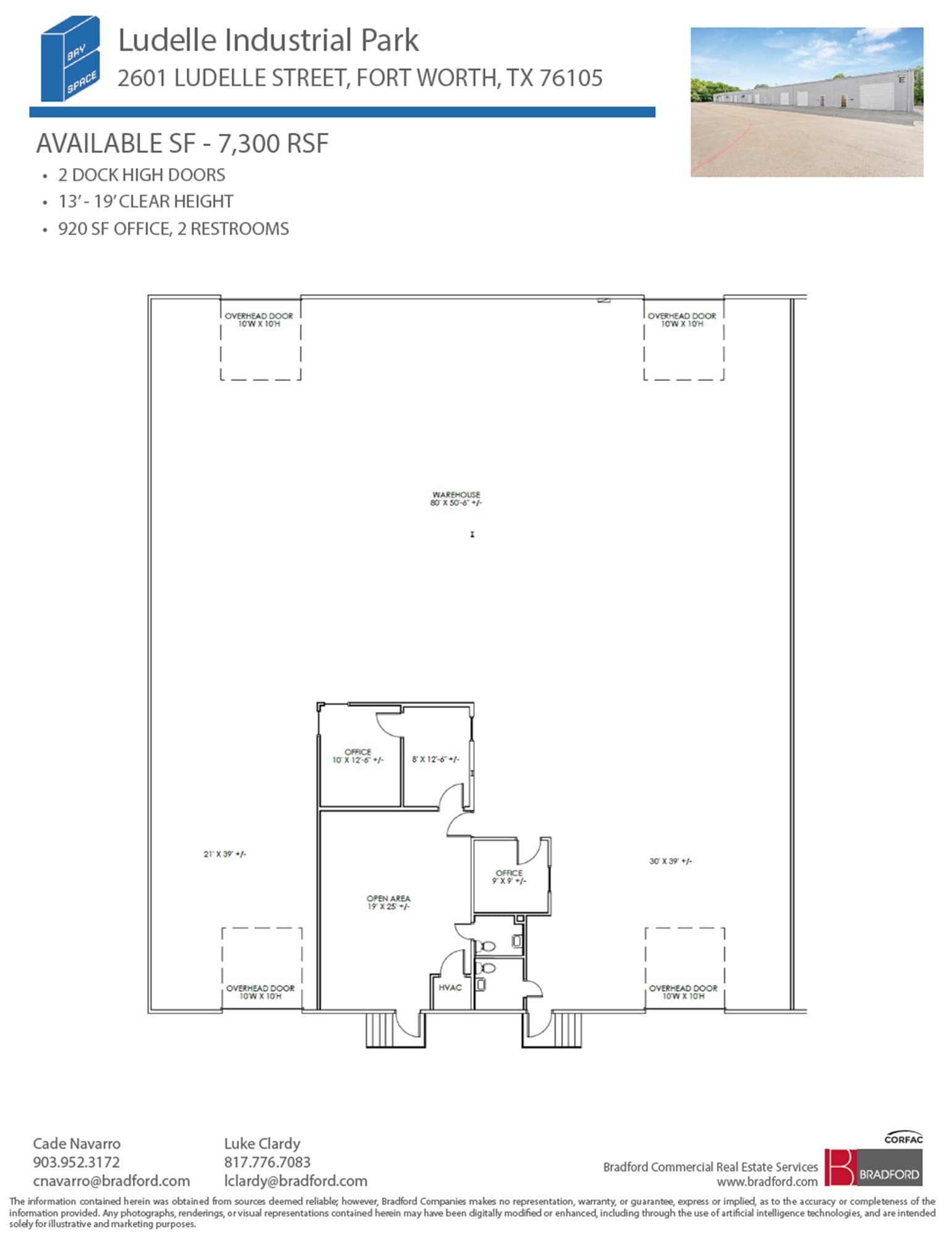 2661-2669 Ludelle St, Fort Worth, TX à louer Plan d’étage– Image 1 sur 1
