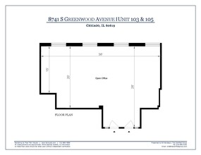 8741 S Greenwood Ave, Chicago, IL à louer Plan d’étage– Image 1 sur 1