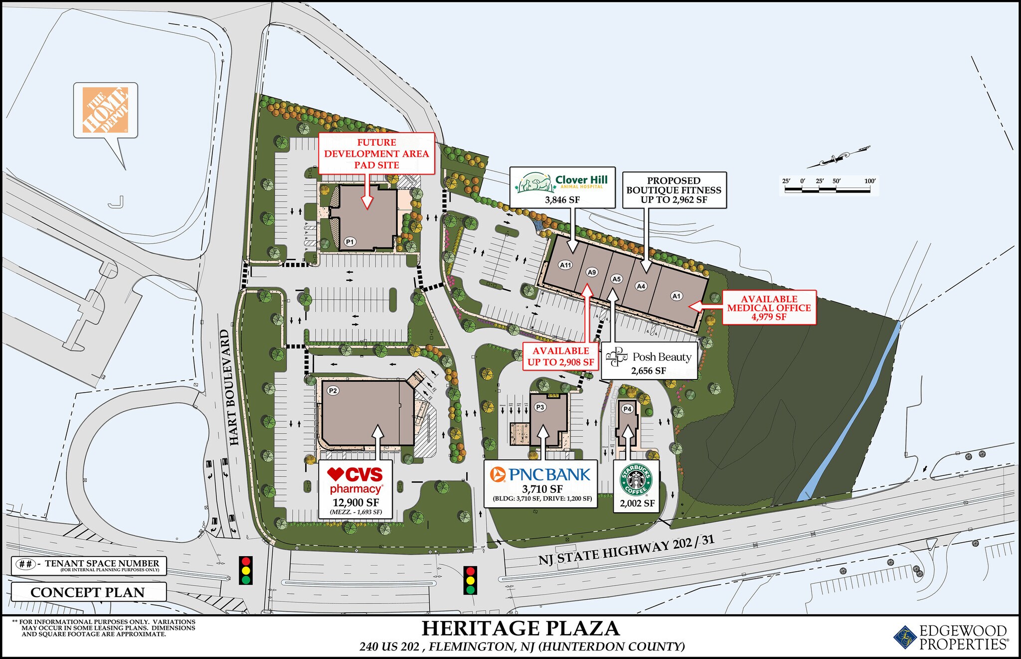 240 Route 202, Flemington, NJ à louer Plan de site– Image 1 sur 14
