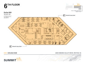 2000 Edmund Halley Dr, Reston, VA à louer Plan d’étage– Image 1 sur 1