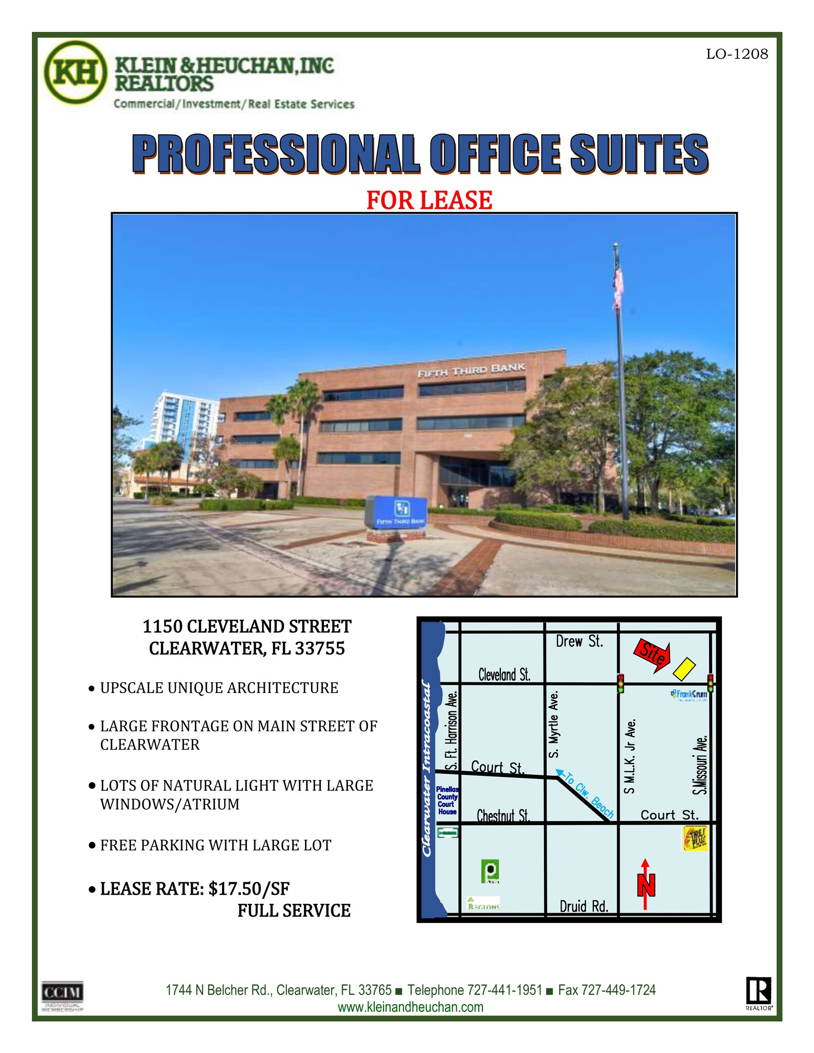 1150 Cleveland St, Clearwater, FL à louer Plan de site– Image 1 sur 1