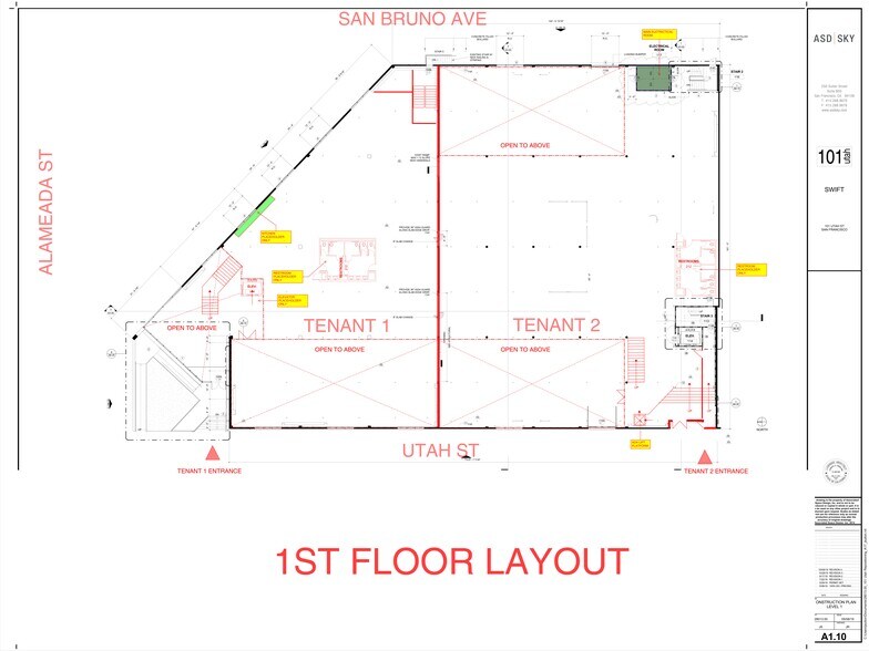 101 Utah St, San Francisco, CA à louer - Plan de site – Image 2 sur 13
