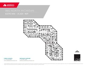 980 N Michigan Ave, Chicago, IL à louer Plan d’étage– Image 1 sur 1