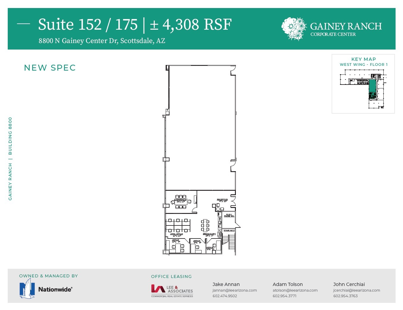 8800 N Gainey Center Dr, Scottsdale, AZ à louer Plan d’étage– Image 1 sur 1