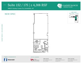 8800 N Gainey Center Dr, Scottsdale, AZ à louer Plan d’étage– Image 2 sur 2