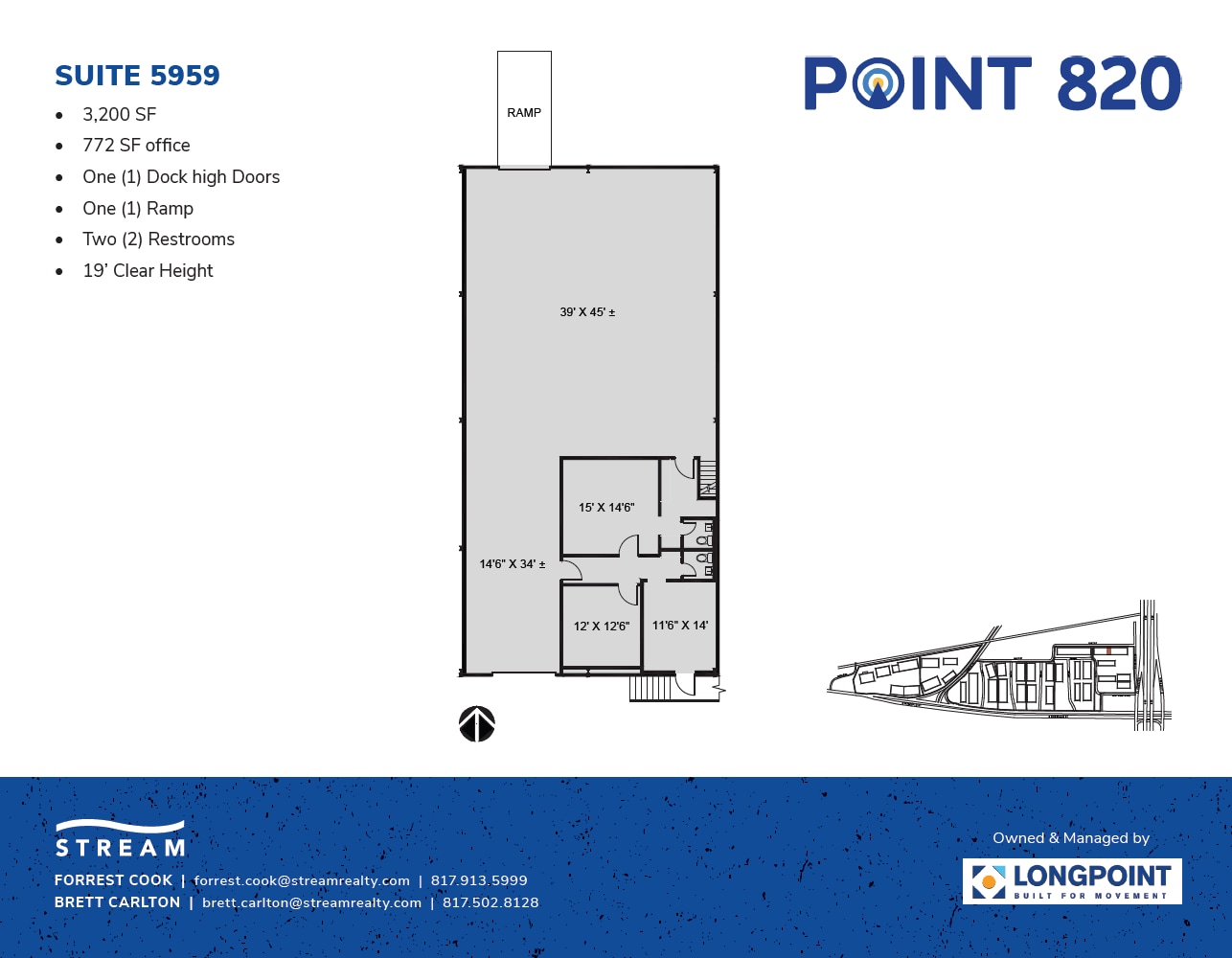 5721 E Rosedale St, Fort Worth, TX à louer Plan d’étage– Image 1 sur 1