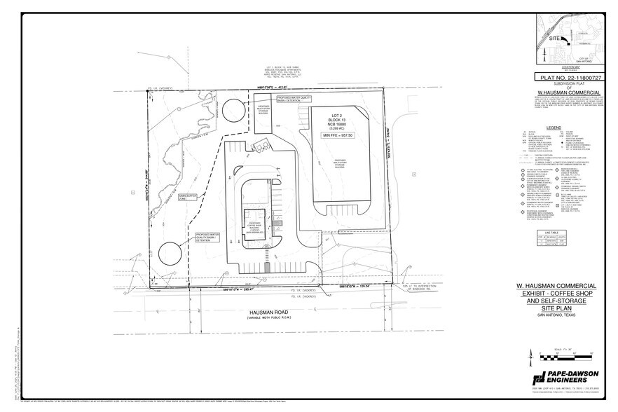 7307 W Hausman Rd, San Antonio, TX à vendre - Plan de site – Image 3 sur 4