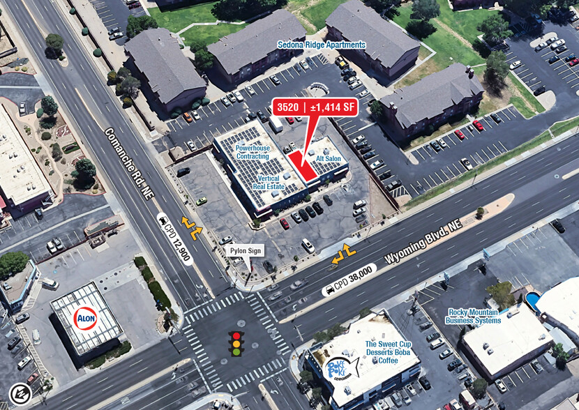 3510-3530 Wyoming Blvd NE, Albuquerque, NM à louer - Photo de l’immeuble – Image 3 sur 4