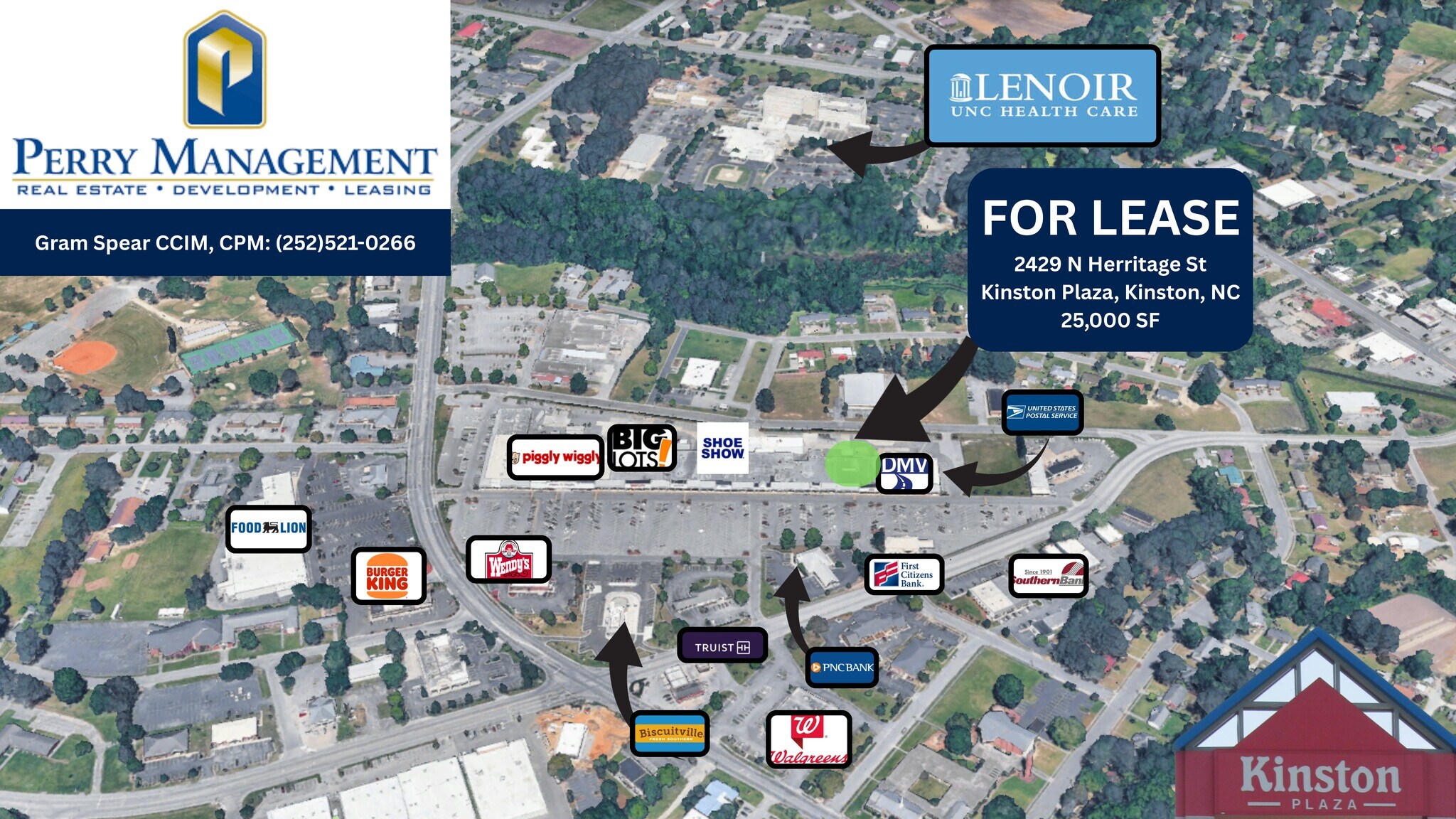 2400-2405 N Heritage St, Kinston, NC à louer Plan de site– Image 1 sur 1